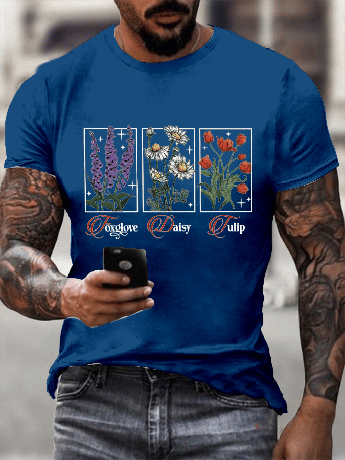 Men's Floral FDT Print T-Shirt