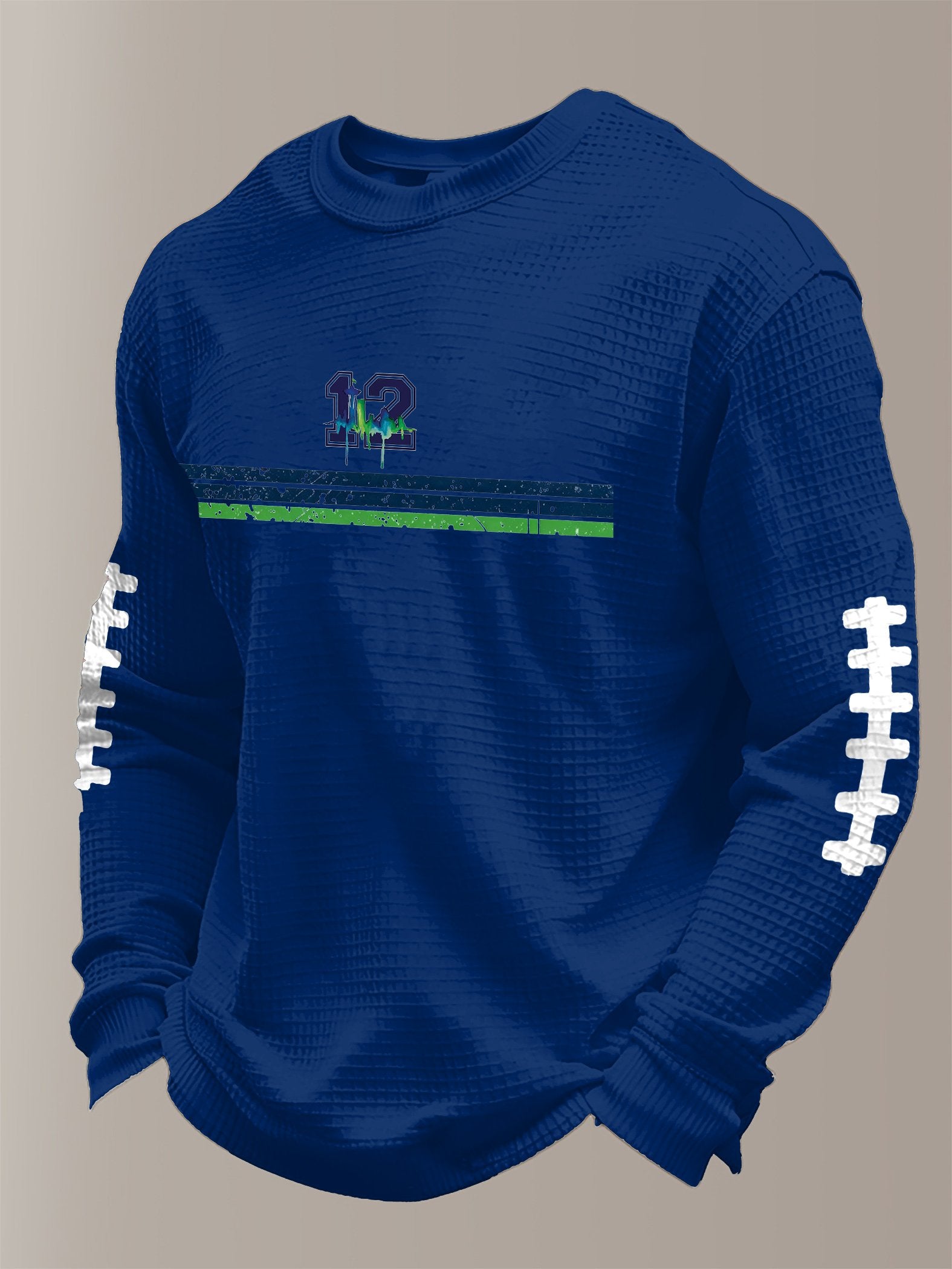 Men's Football Print Waffle T-Shirt