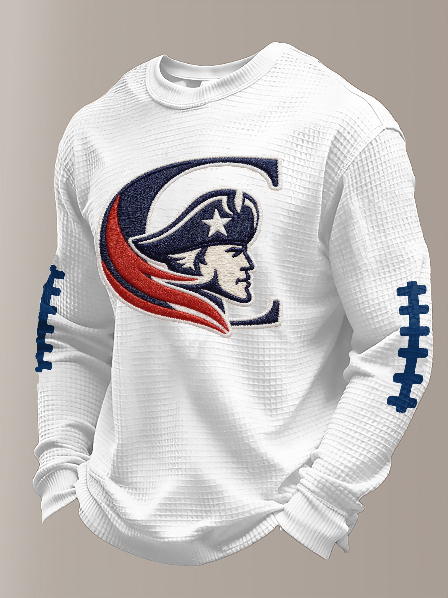 Men's Football Print Waffle T-Shirt