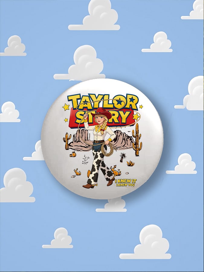 Unisex Retro I Knew It Pin-Back Button