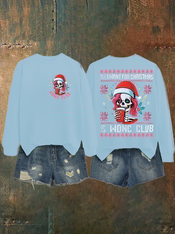 Women's  Retro Funny Proud Member Of Club We Do Not Care Menopause Perimenopause Print   Sweatshirt