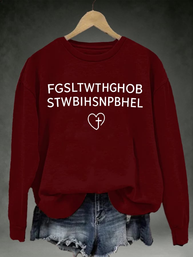 Women's FGSLTWTHGHOB STWBIHSNPBHELPrinted Crewneck Sweatshirt