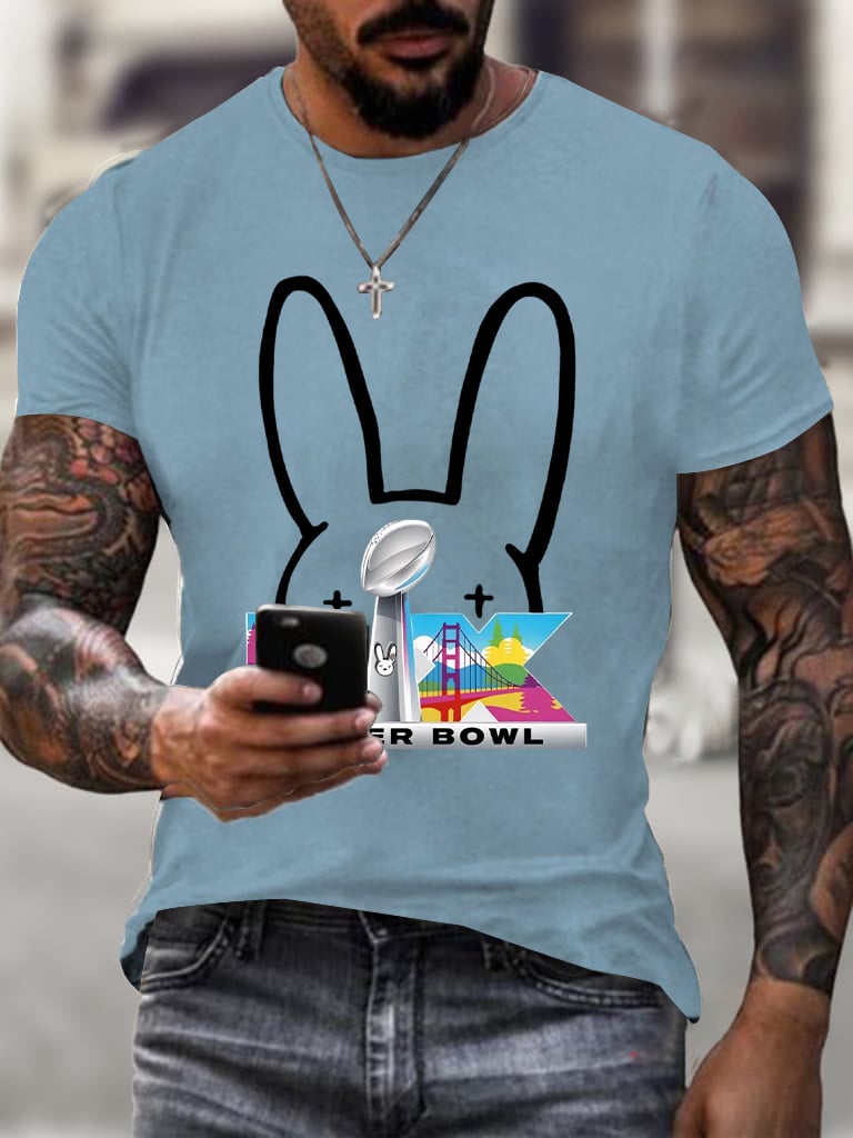 Men's Puerto Rico Print short-sleeved T-shirt