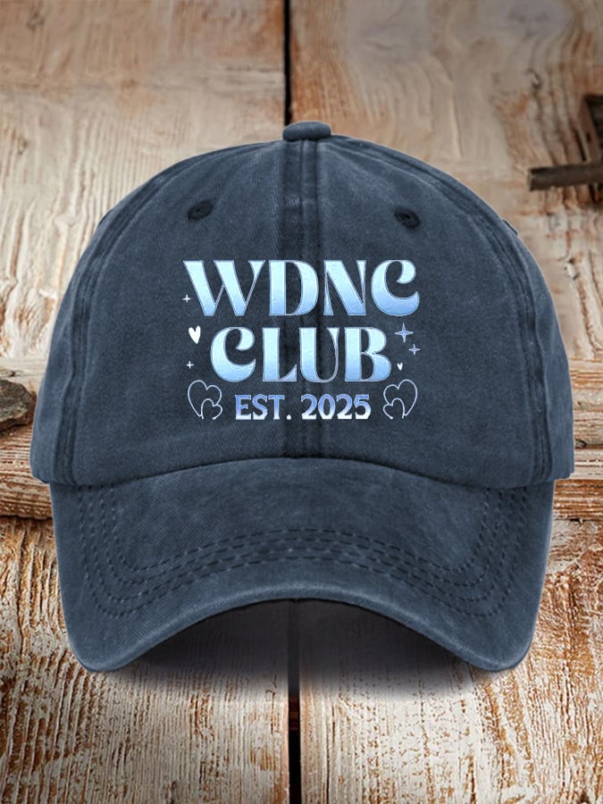 Retro WDNC Club Est. 2025 Print Baseball Cap