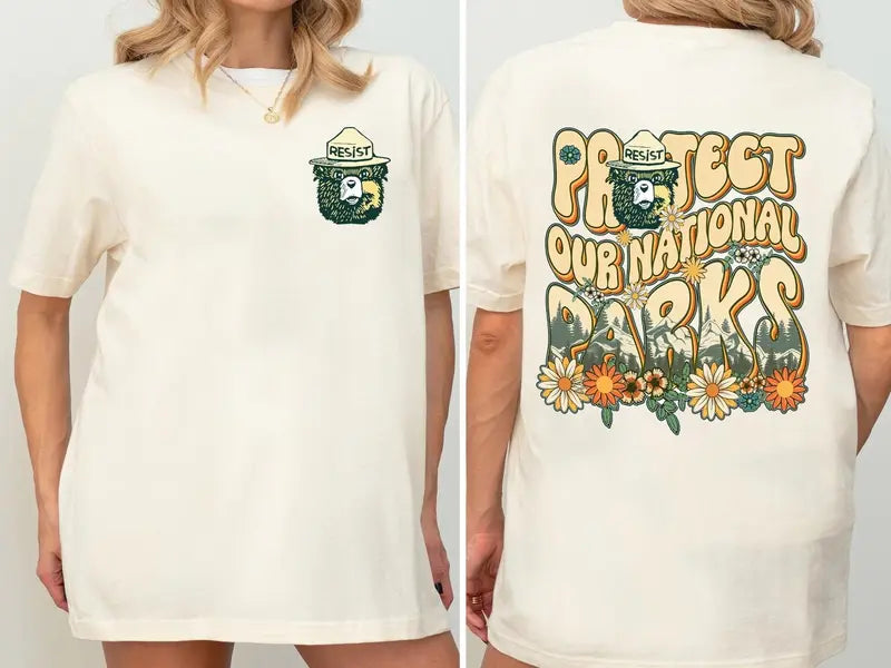 Women's Protect our National Parks 2 Sides Comfort Colors Shirt