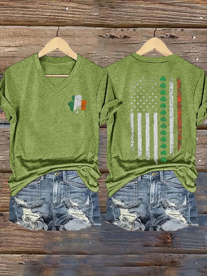 Women's St. Patrick's Day Print T-shirt