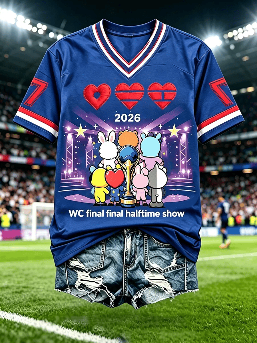 Women's Retro WC2026 Final Halftime Show Print T-Shirt