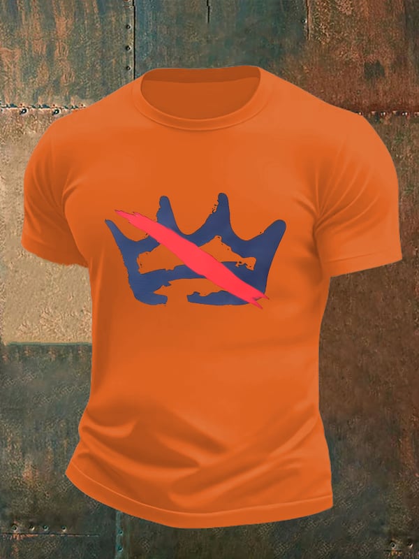 Men's America has no kings print  T-Shirt