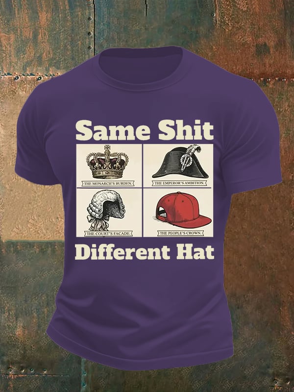 Men's Same Shit Different Hat FDT Print  T-Shirt