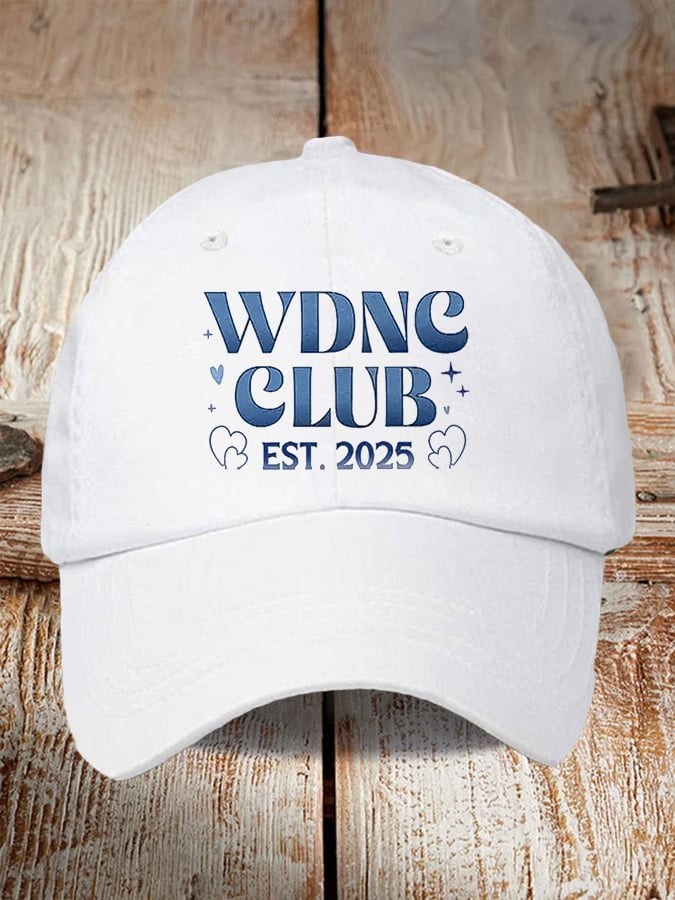 Retro WDNC Club Est. 2025 Print Baseball Cap