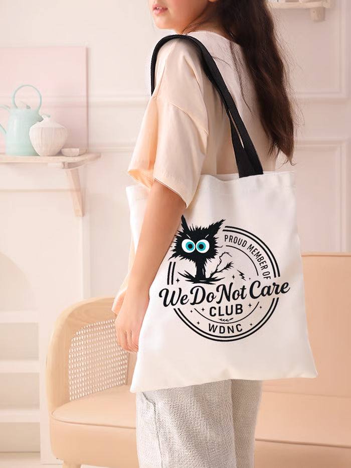 Women's Retro Funny Proud Member Of Club We Do Not Care Menopause Perimenopause Print Bag