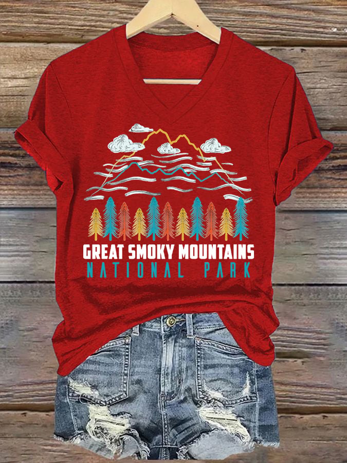 Women's Great Smoky Mountains National Park Graphic Casual T-Shirt