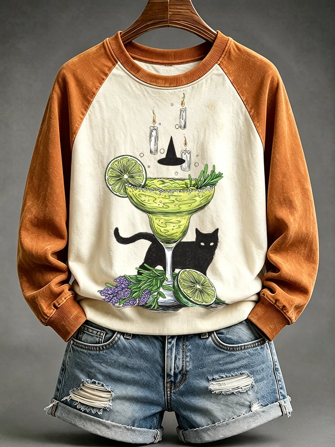 Women's Midnight Margaritas Printed Sweatshirt
