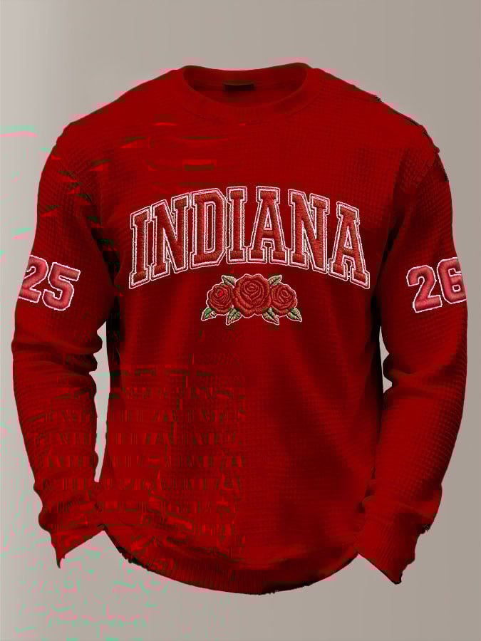 Men's Football Print Waffle T-Shirt