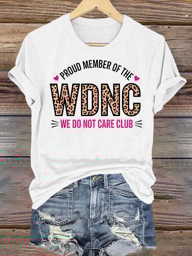 Women's  Retro Funny Proud Member Of Club Menopause Perimenopause Print T-Shirt
