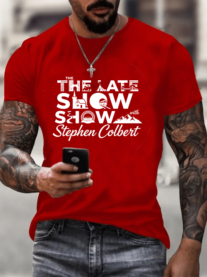 Men's Retro Last Show Print T-Shirt