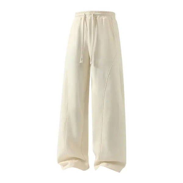 ❄️🖤 Unisex Fleece-Lined Casual Pants – Oversized Loose-Fit Drawstring Trousers 🔥✨👖