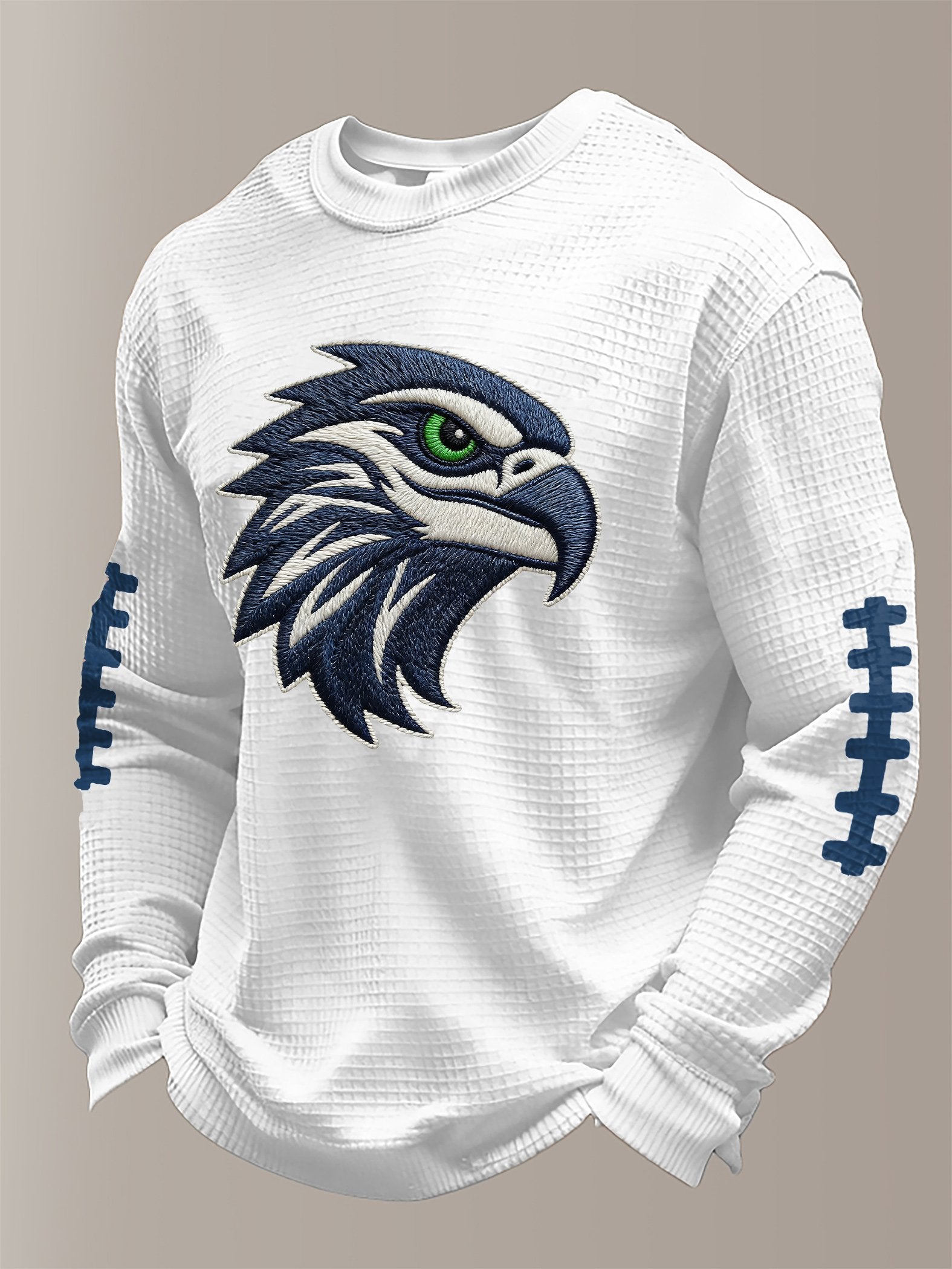 Men's Football Printed Waffle Top