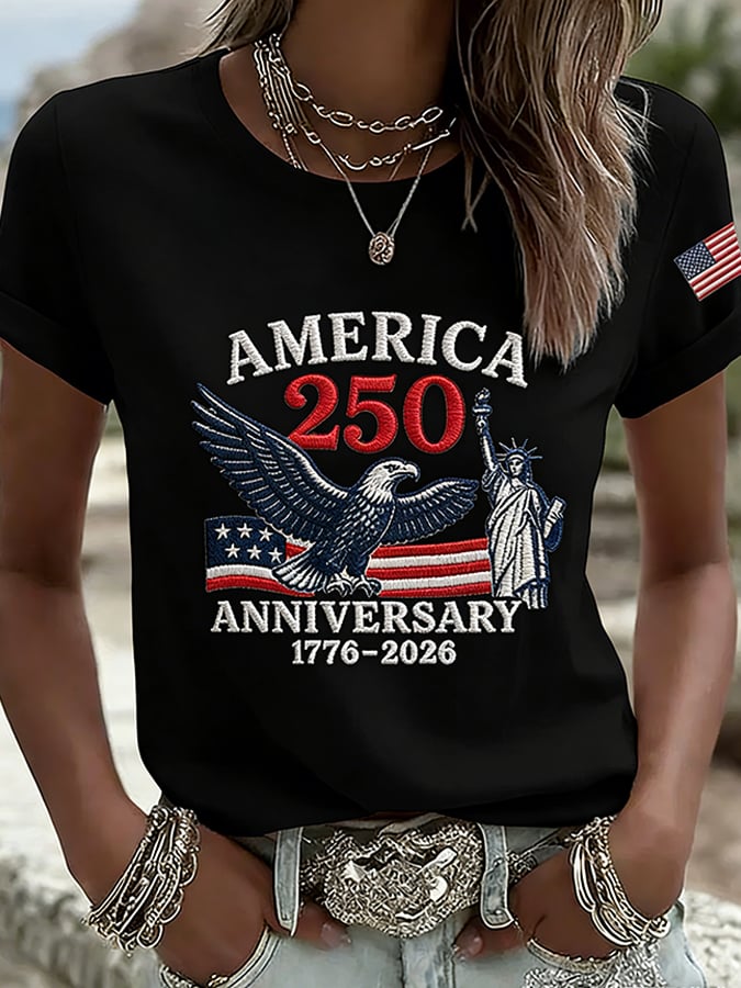 Women's  America 250th Anniversary Print T-Shirt