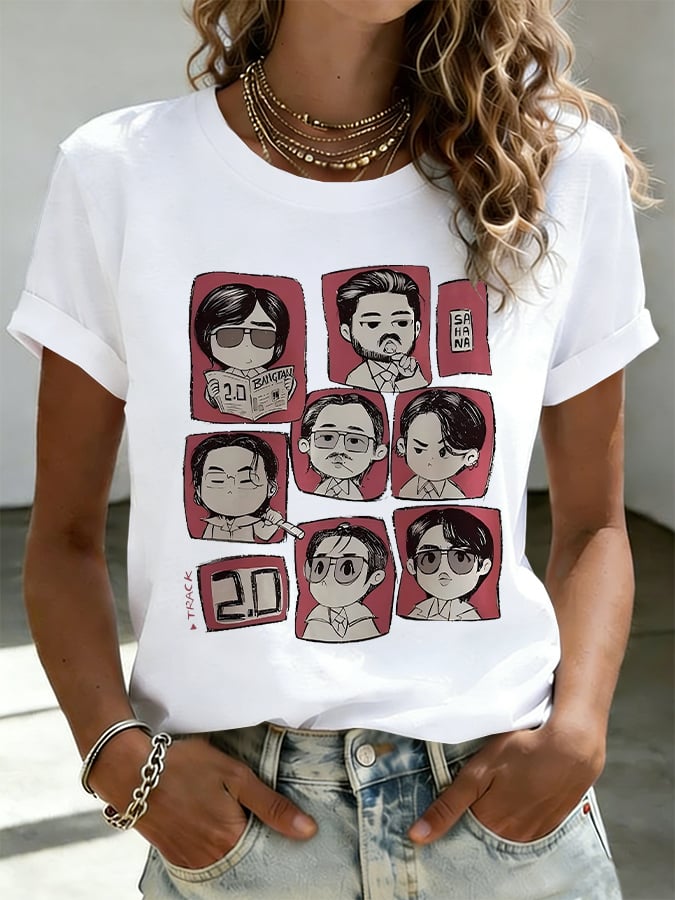 Women's Music Art Print T-Shirt