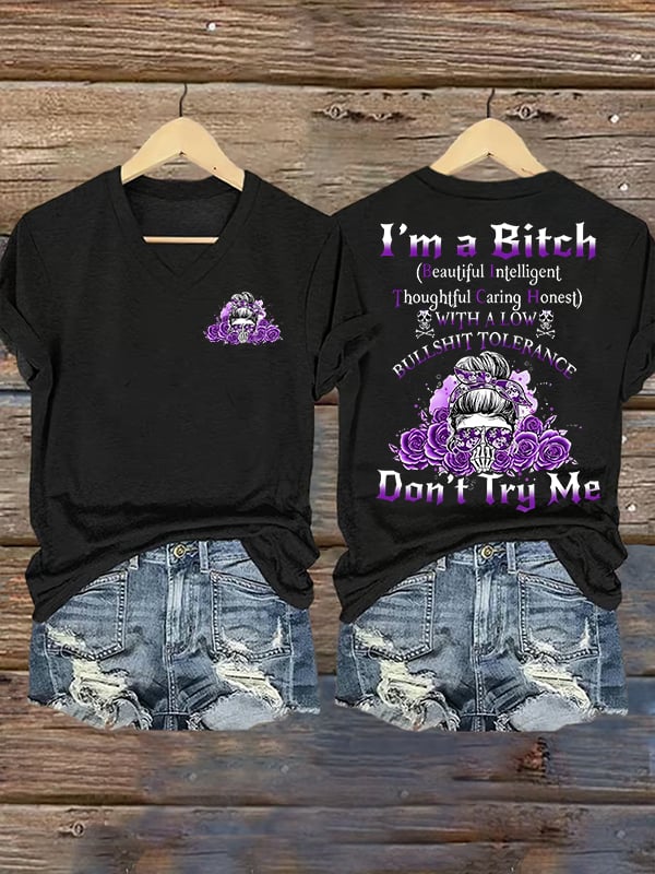 Women's  Don't Try Me  T-Shirt