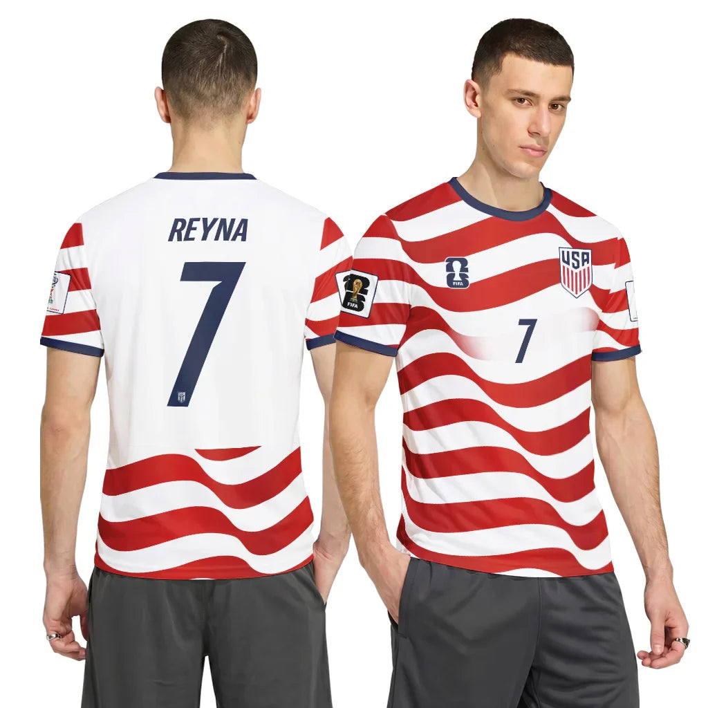 Reyna 7 AOP T-Shirt World Cup USA Home