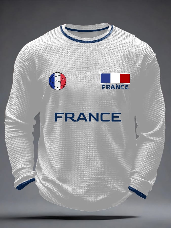 Men's Soccer Printed Casual Top