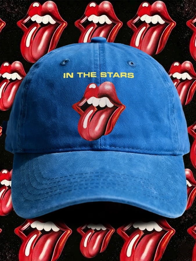 Retro In The Stars Print Baseball Cap