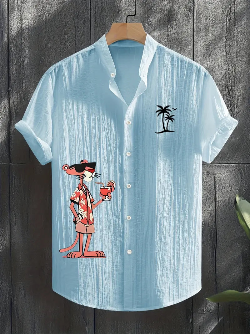 Unisex Summer Casual Tropical Beach Shirt