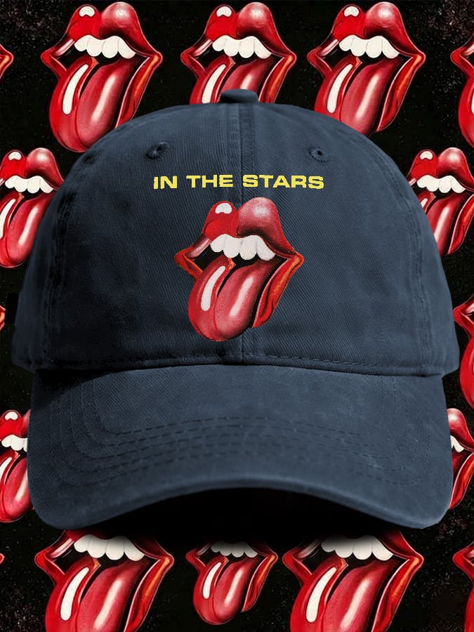 Retro In The Stars Print Baseball Cap