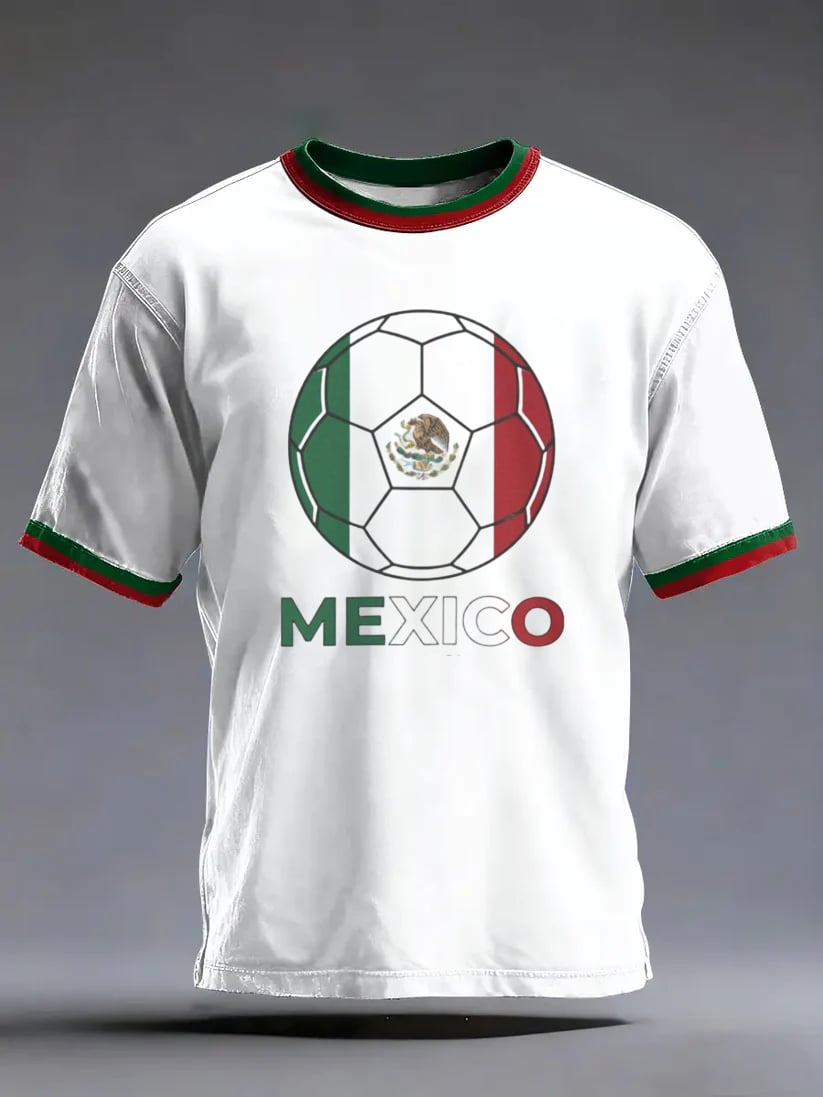 Men's Mexico Soccer Print T-shirt