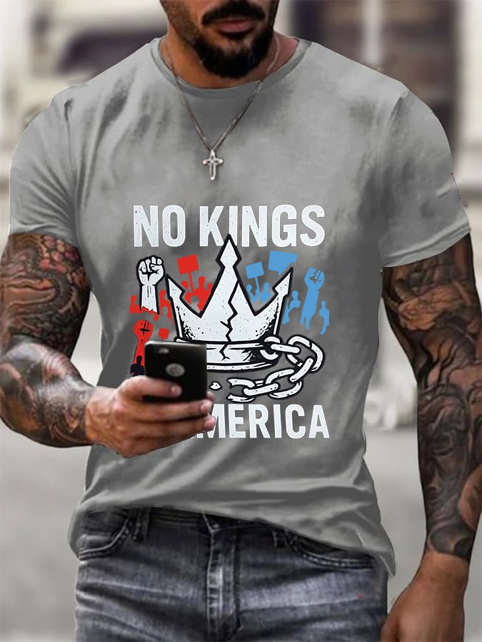 We Serve For The Country Not For The King Print  T-Shirt