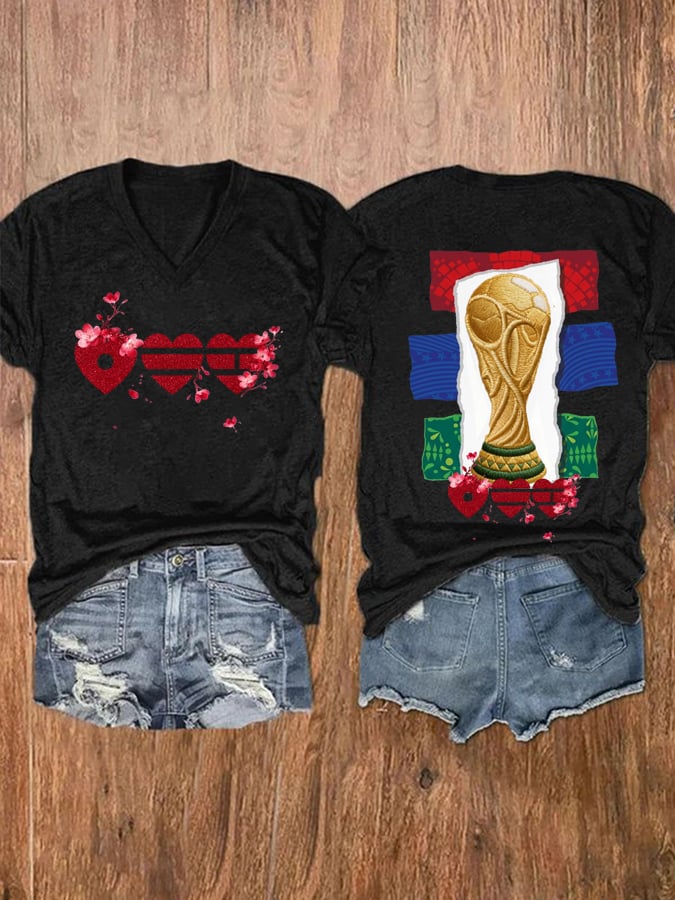 Women's Art Print Casual T-shirt