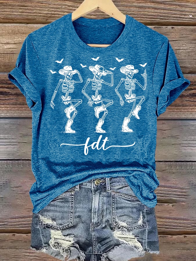 Women's Cowboy Skull T-Shirt