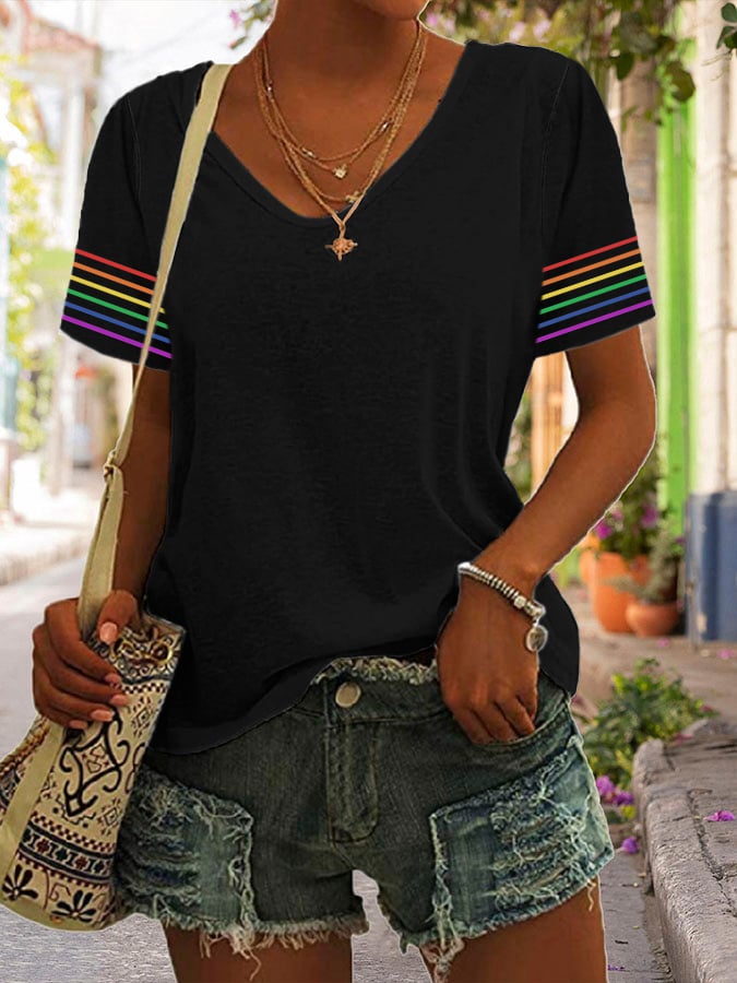 Women'S LGBTQ Pride Month Print Casual T-Shirt
