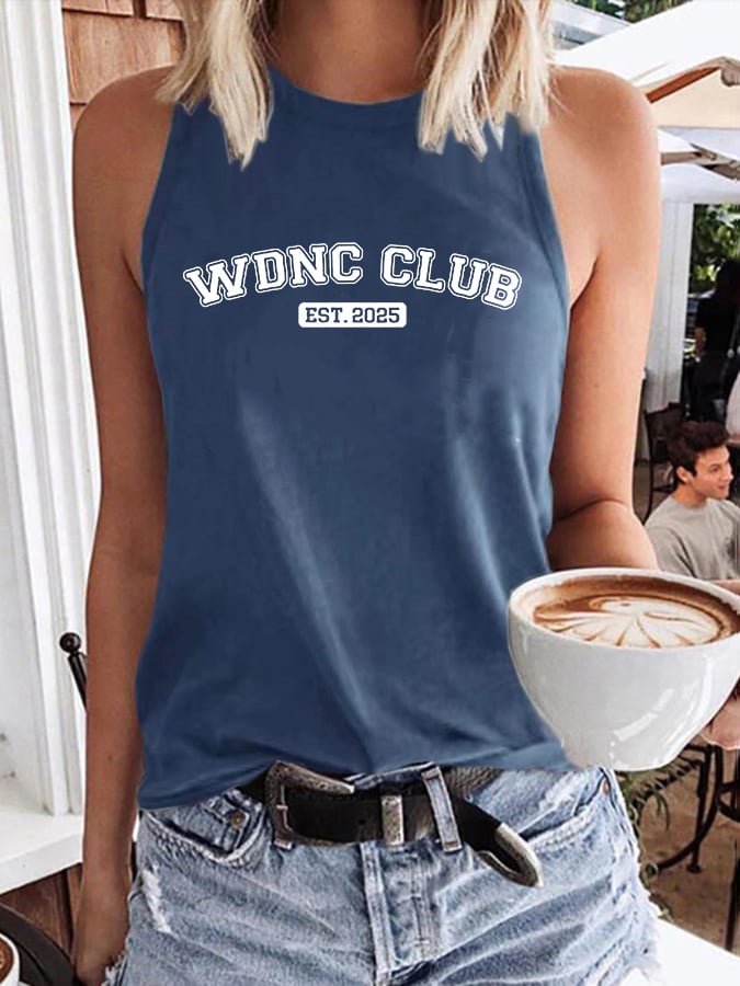 Retro Funny WDNC Club Menopause Perimenopause Print Tops Tank
