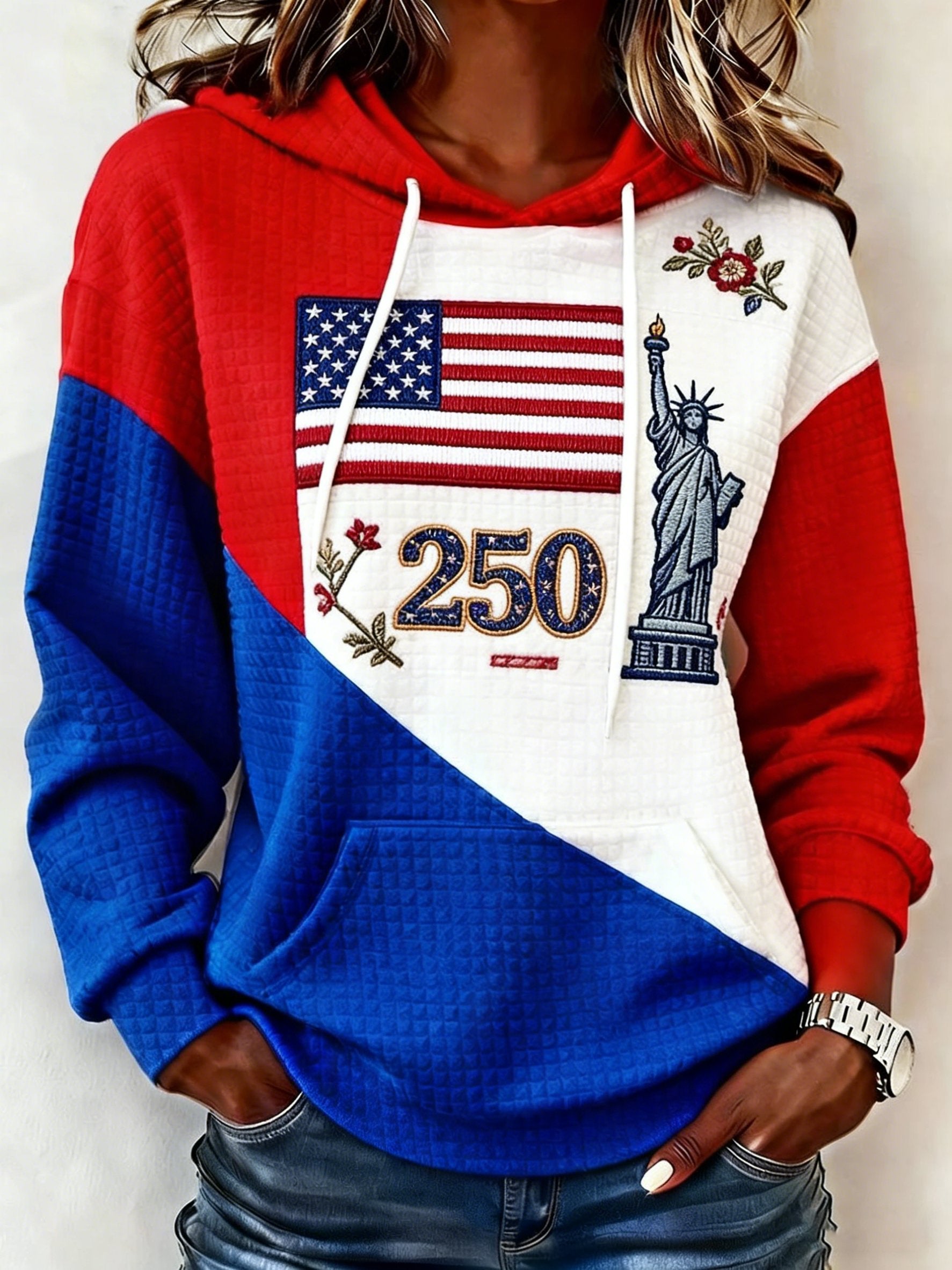 Women's Retro 250th Anniversary Print Hoodie