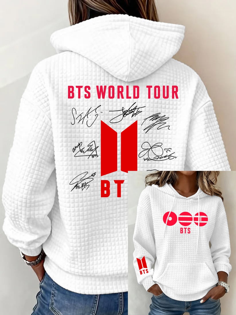 Women's 2026 BTS Comeback Printed Casual Hooded Sweatshirt