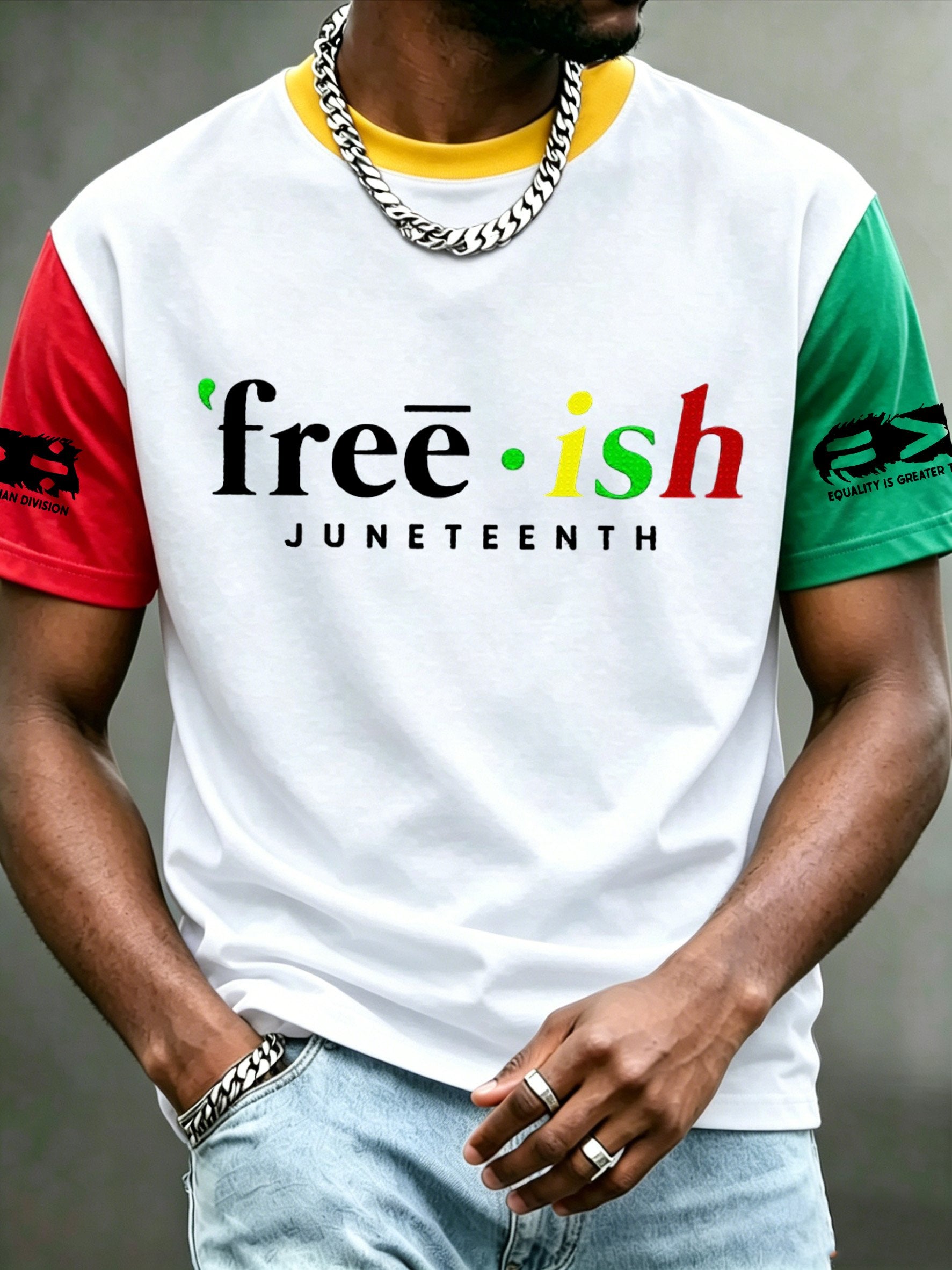 Men's Juneteenth Print Casual Top