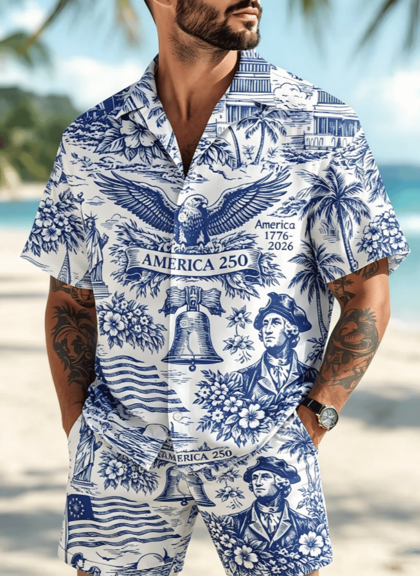 America 250 Hawaiian Shorts