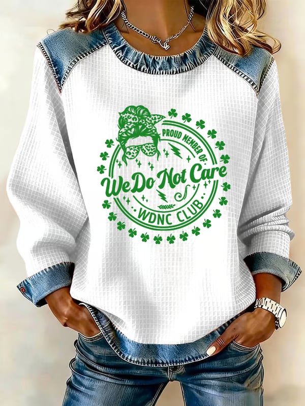 Women's  Retro Funny Proud Member Of Club We Do Not Care Menopause Perimenopause Print sweatshirt