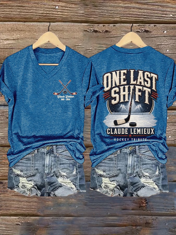 Women's Hockey Heritage Print Casual T-shirt