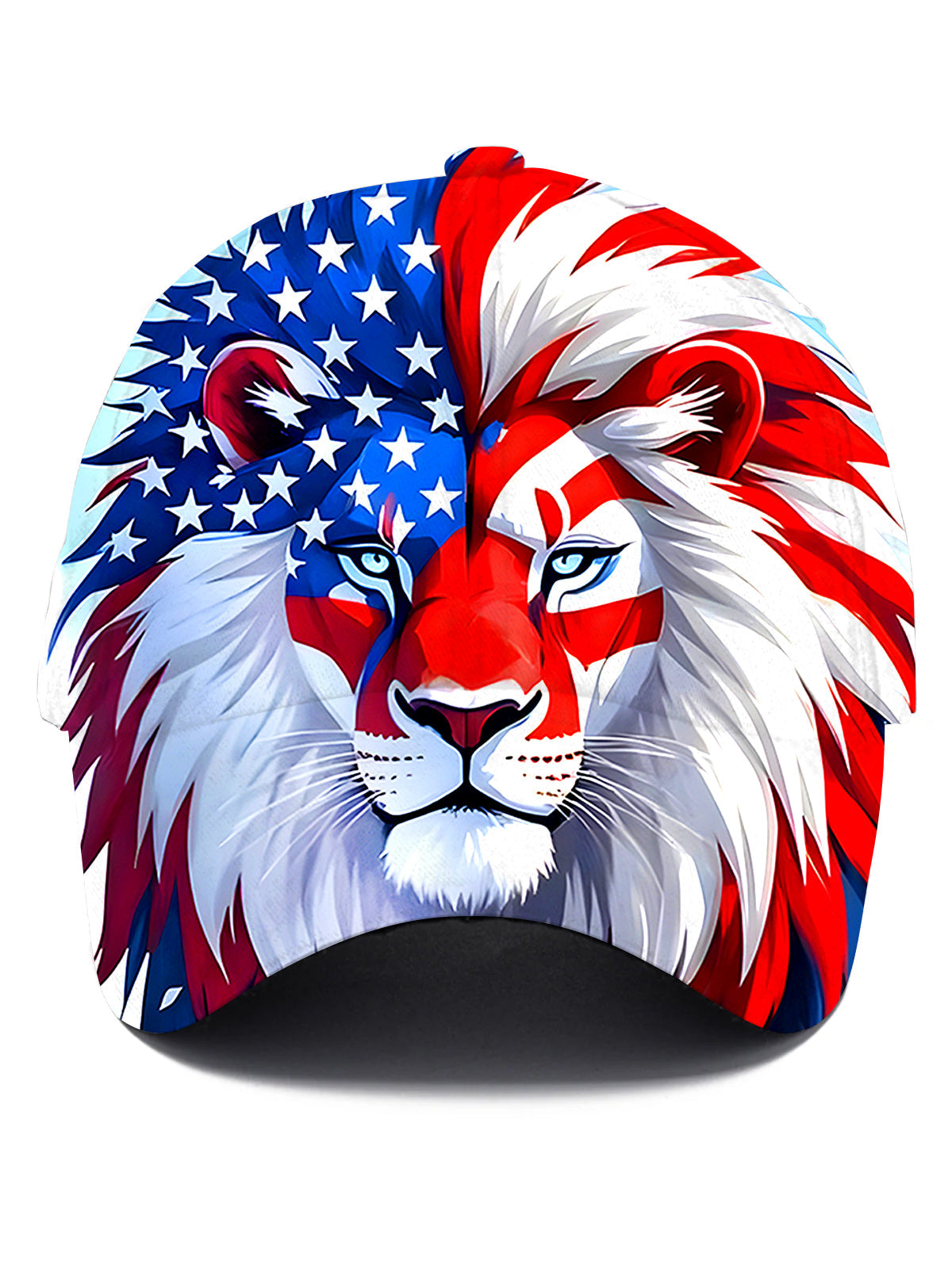 Independence Day Lion Men's Print Baseball Cap