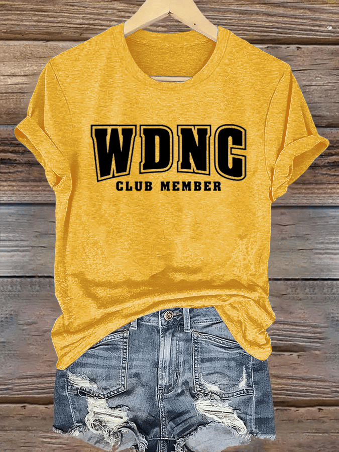 Women's  Retro Funny Proud Member Of Club We Do Not Care Menopause Perimenopause Print  T-shirt