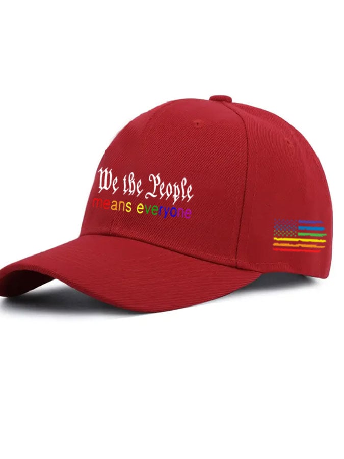 Unisex We The People Means Everyone Baseball Cap