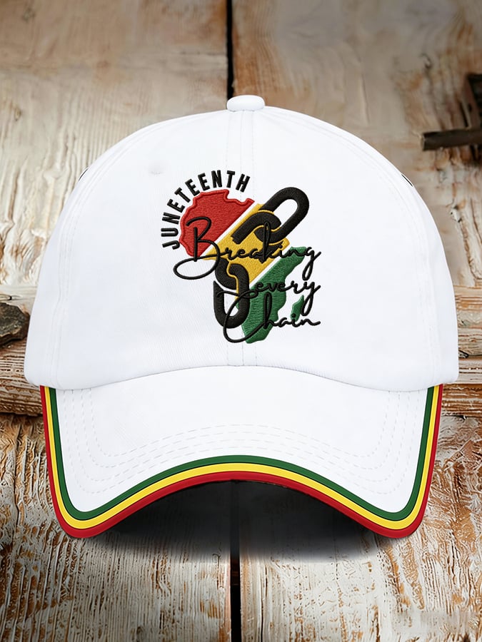 Unisex Juneteenth Breaking Every Chain Print Hat
