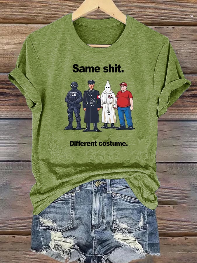 Women's  Different costume Print T-Shirt