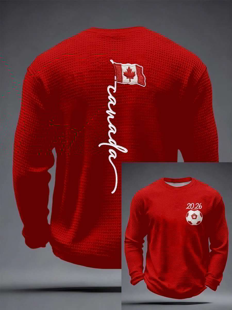 Men's Soccer Printed Casual Top