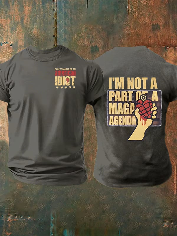 Men's  american idiot Print T-Shirt