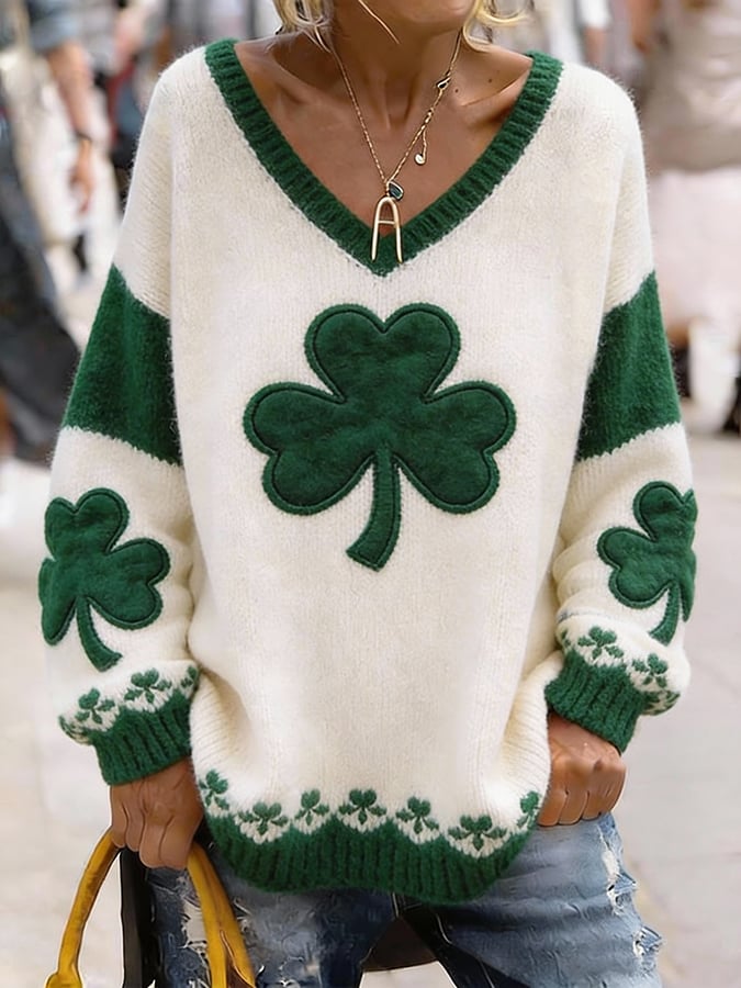 Women's St. Patrick's Day Printed Knitwear